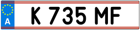 Trailer License Plate